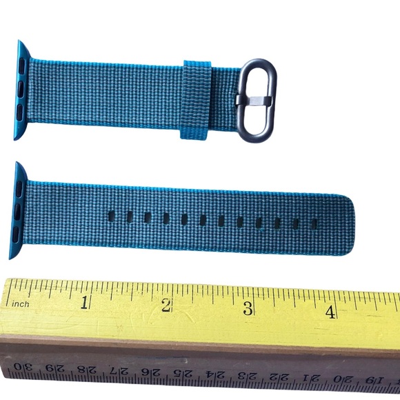 5/$20 NEW Blue Nylon Webbing Woven Band Apple Watch 38/40/41mm M Buckle - Picture 3 of 7